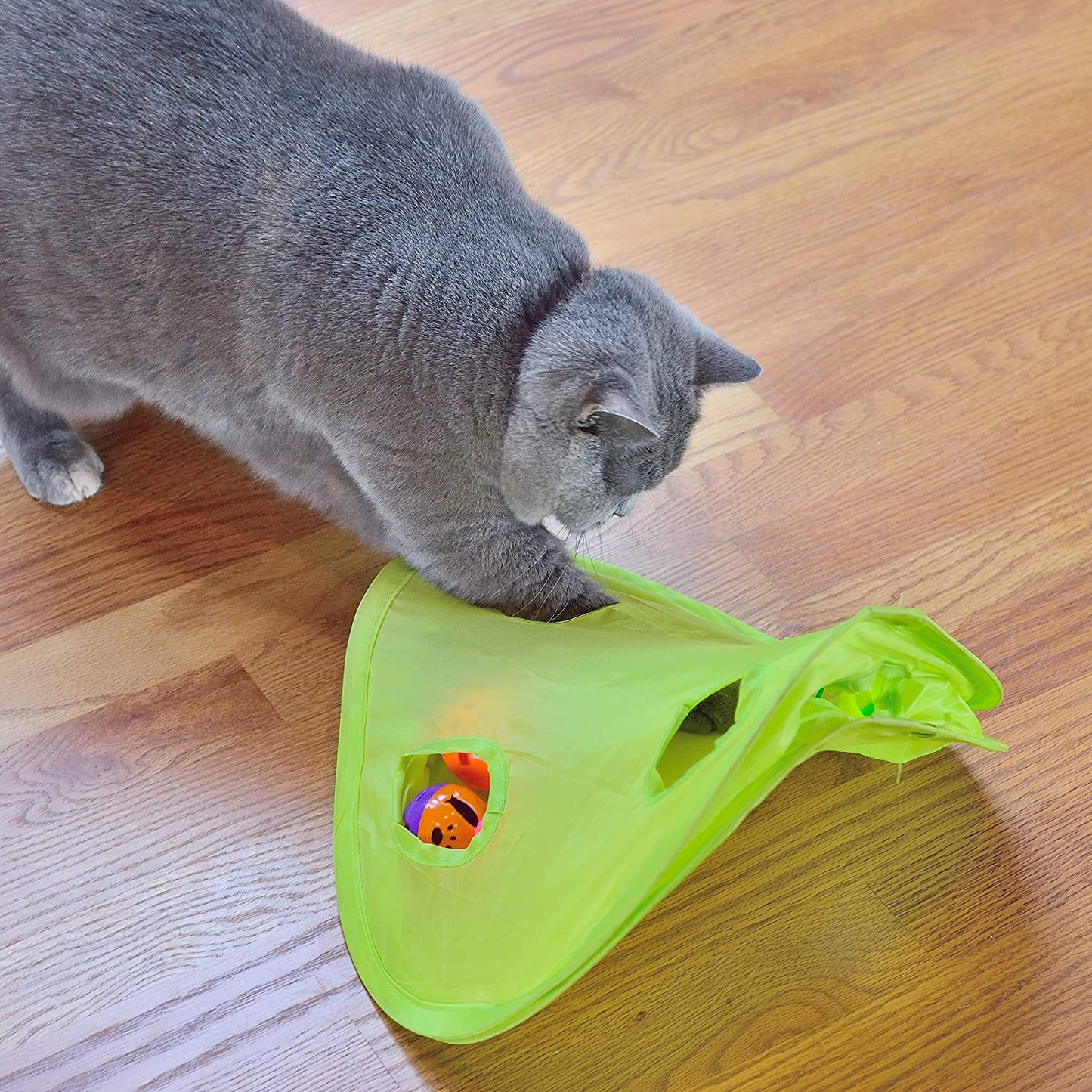 18 Pcs Cat & Kitten Toys Assortments, Cat Teaser Wand, Interactive Bell Toy, Sparkle Balls