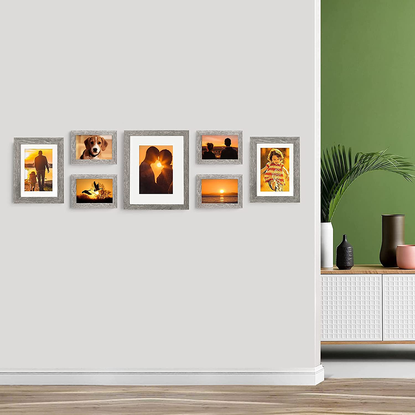 4x6 Rustic Wood Picture Frame Set of 4