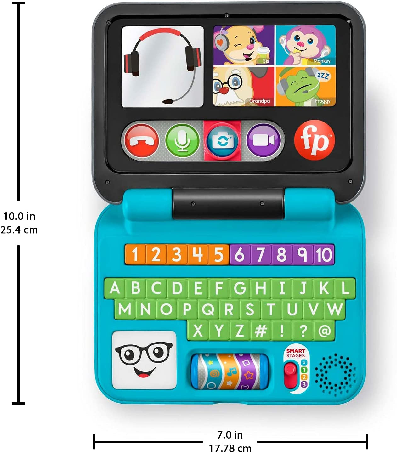 Fisher-Price Laugh & Learn Laptop – Lights, Music & Learning Toy