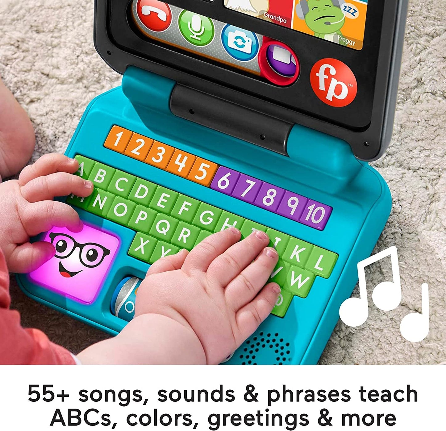 Fisher-Price Laugh & Learn Laptop – Lights, Music & Learning Toy
