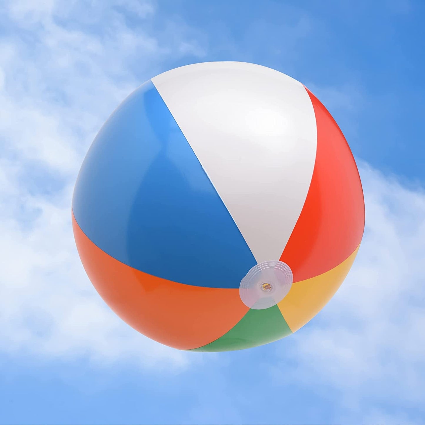 3-Pack 20" Inflatable Rainbow Beach Balls for Kids