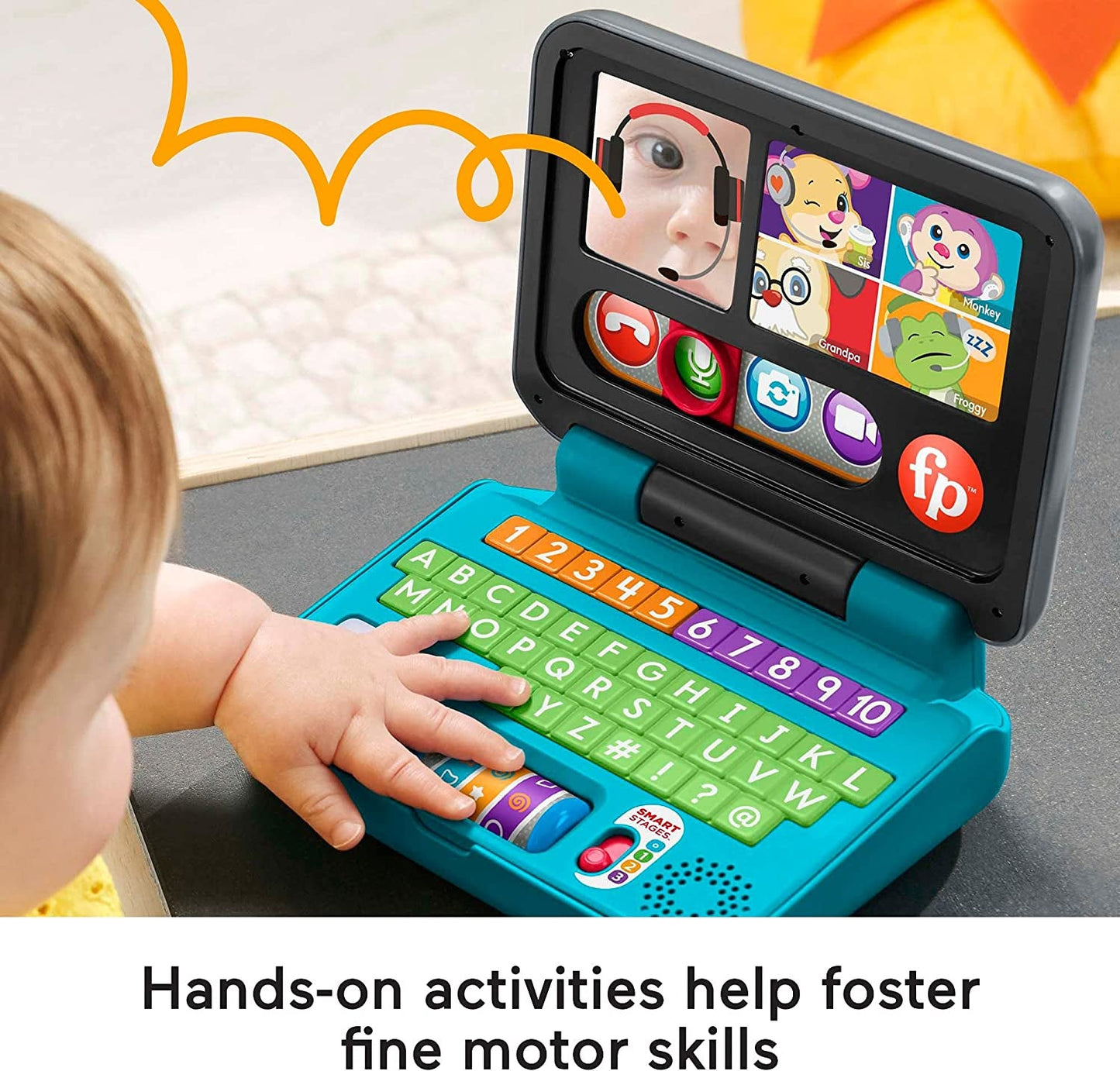 Fisher-Price Laugh & Learn Laptop – Lights, Music & Learning Toy