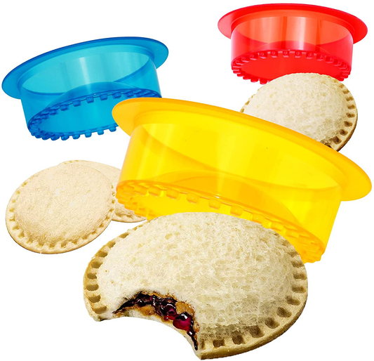5-Pack Sandwich Cutter & Sealer – Kids’ DIY Lunch Maker (Yellow)