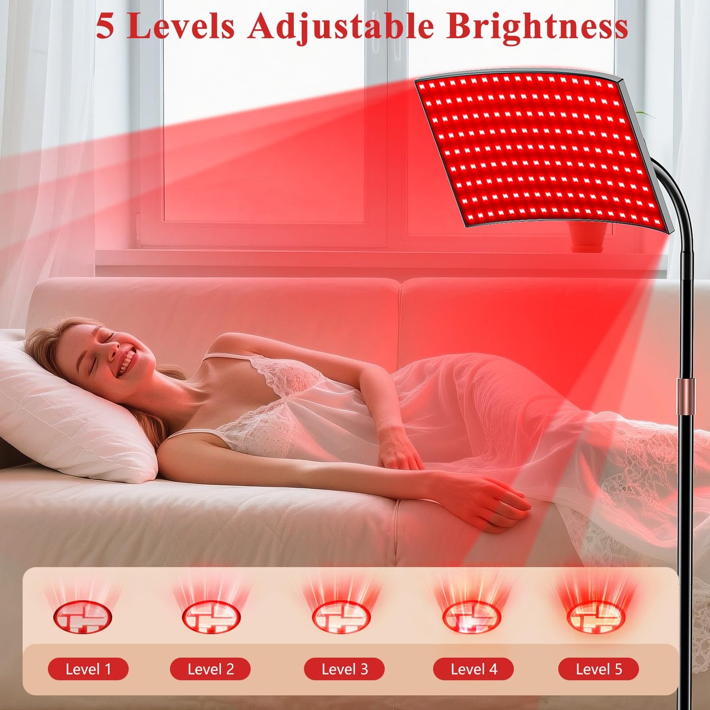 Red Light Therapy for Body Face Infrared Light Therapy for Body with 660nm & 850nm Near Infrared LED Red Light Therapy Large Panel at Home Idea Gift for Women Wife Mom Sister Girlfriend
