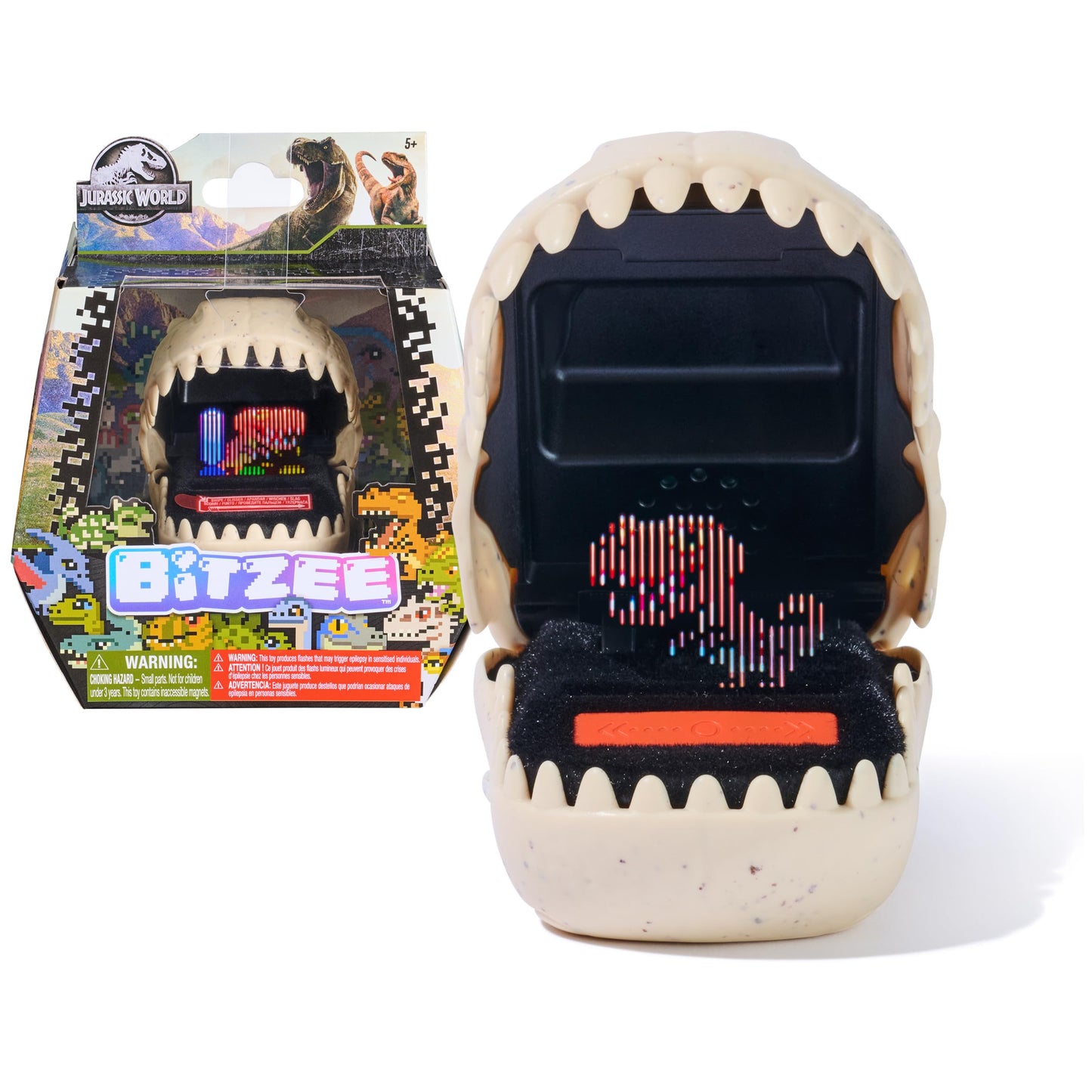 Jurassic World Interactive Dinosaur Toy with 25 Dinosaurs Inside, Reacts to Touch, Pods Connect & Interact, Digital Pet Gifts & Stocking Stuffers for Kids