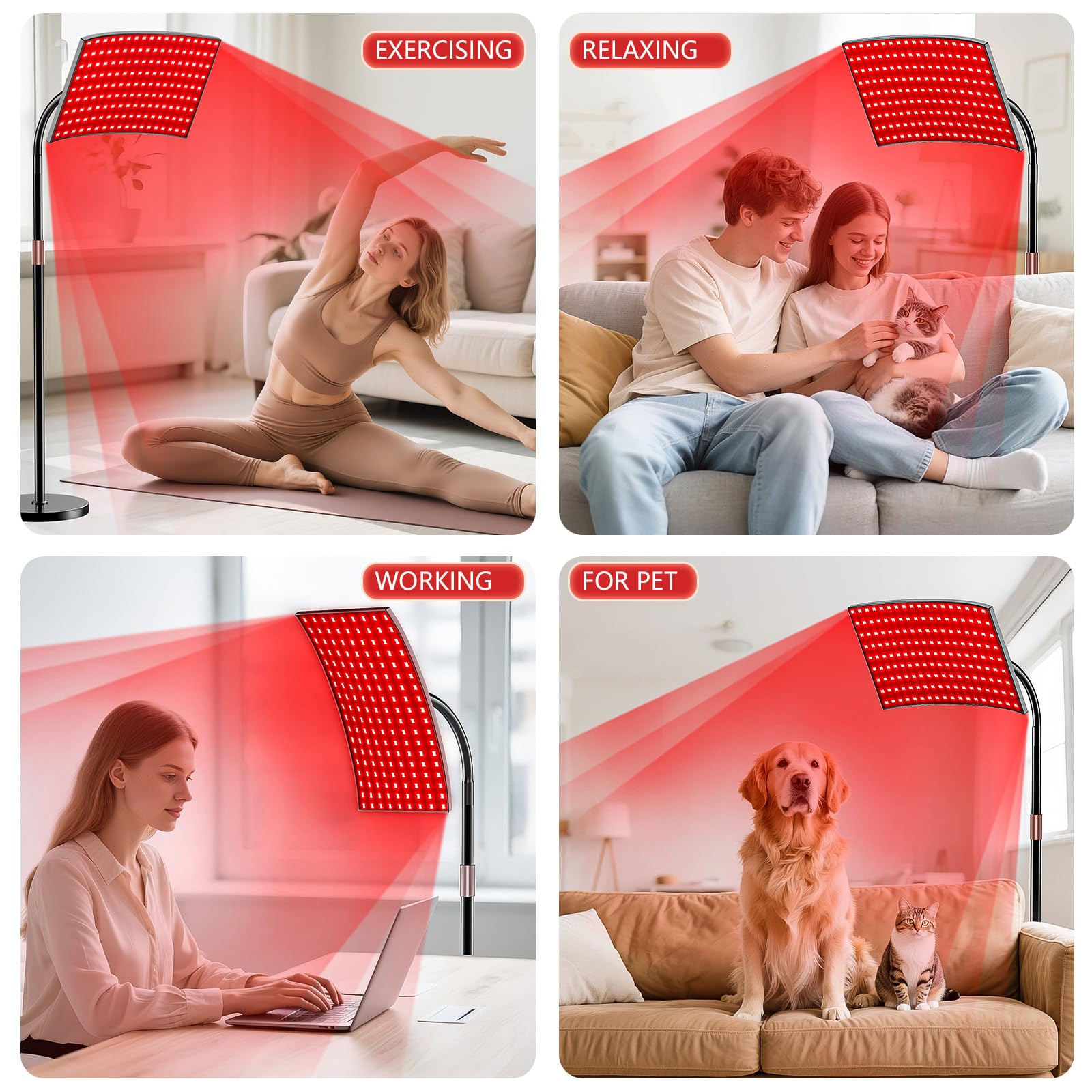 Red Light Therapy for Body Face Infrared Light Therapy for Body with 660nm & 850nm Near Infrared LED Red Light Therapy Large Panel at Home Idea Gift for Women Wife Mom Sister Girlfriend