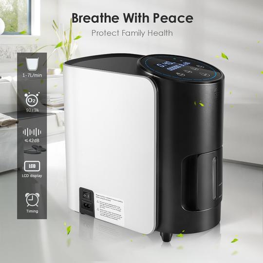 Best Oxygen Machine for Home Use, 1-7L/min Adjustable