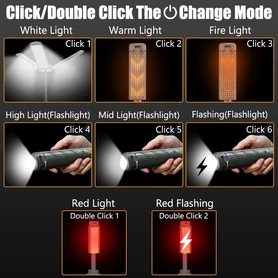 GlowFold Retractable Camping Lantern