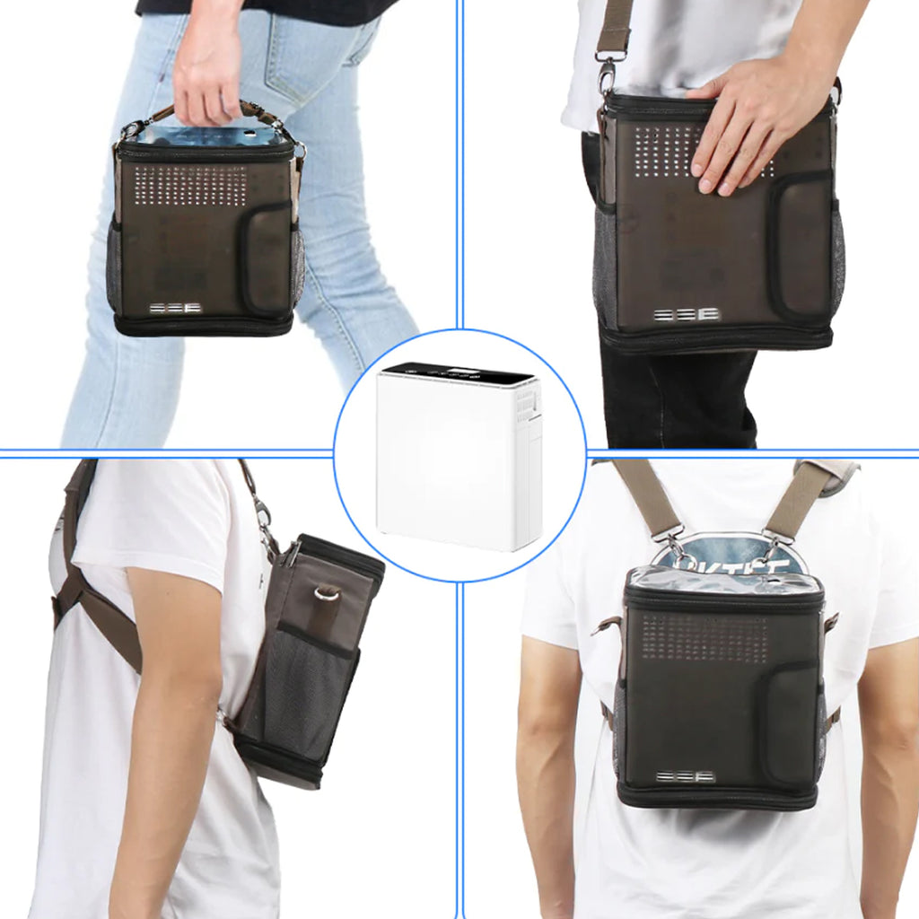 1L- 6L Portable Continuous Flow Lightweight Mini Oxygen Concentrator With 4 Hours Battery & Free Carry Bag